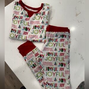 Wondershop Red and White Pajama Set Festive Holiday Design